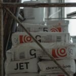 Sacs de béton tout prêt